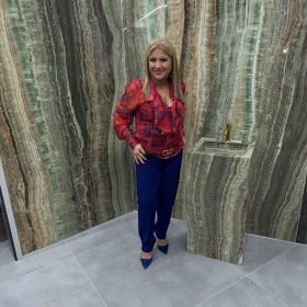 Silk Shirt With  Ruffles - AA09