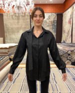 Silk Shirt Black - A92 - Image 2