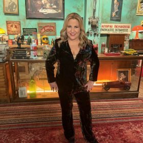 Velvet Τrouser Abstract - ΑΑ04