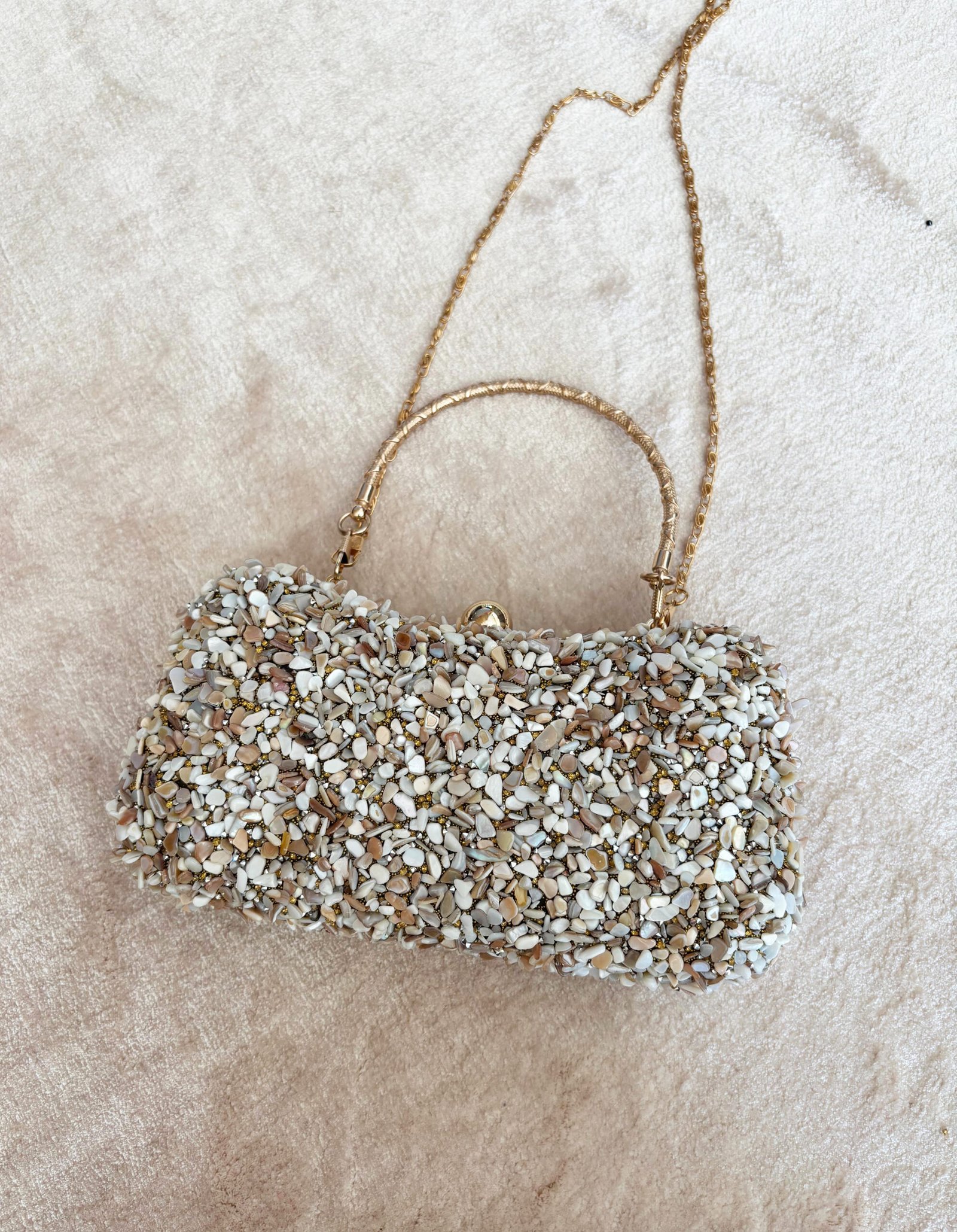 Desmira-tsanta-me-petres-gold Βραδινό Τσαντάκι - Β3 - Image 1